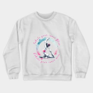 Pigeon Yoga Pose - Inhale Exhale - yoga gift Crewneck Sweatshirt